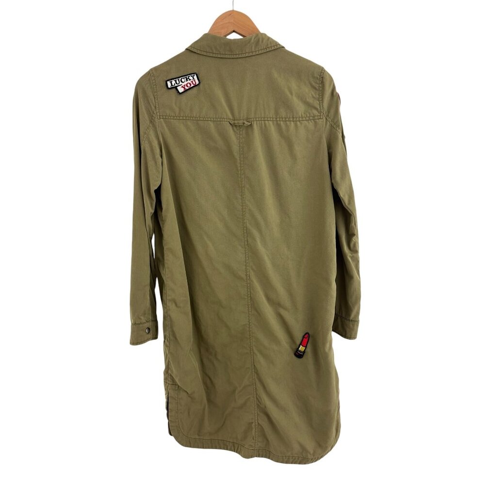 Zara Trf Outerwear Snap Patchwork Utility Jacket … - image 3